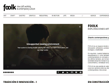 Tablet Screenshot of foolkmag.com